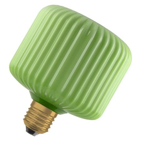 OSRAM E27 LED Dekor Flat Lamp 3,5W 827 nicht dimmbar Glas Square grün 300 lm
