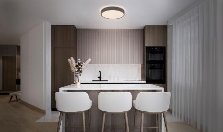 OSRAM ORBIS MATTEO 390mm 24W CLICK DIM 830 HELLGRAU DECKENLAMPE