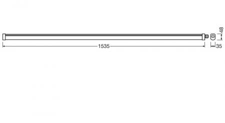 150cm LEDVANCE DP SLIM 1500 V 39W ML 840 IP65 LED Feuchtraumleuchte