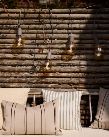 OSRAM ENDURA Decor Portable Pendant Hängelampe 7m 3x4W E27 IP44 Grau