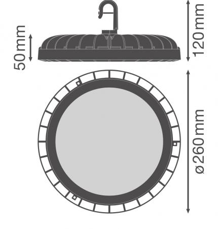 Ledvance LED Hallenleuchte HIGH BAY COMPACT GEN 2 -  HB COMP V 120W ML 8405065 IP65