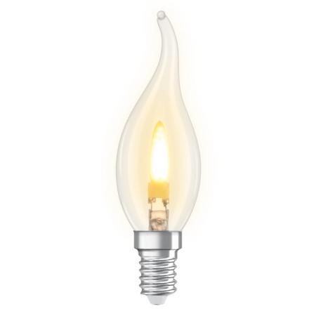 OSRAM E14 LED Classic BA35 Flame 1W 1800K 20lm klar – Flammeneffekt Lampe