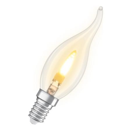 OSRAM E14 LED Classic BA35 Flame 1W 1800K 20lm klar – Flammeneffekt Lampe