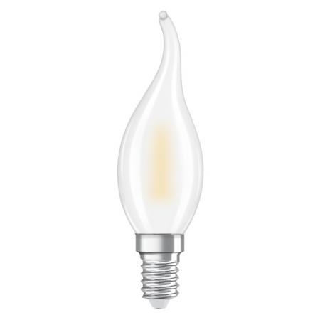 OSRAM E14 LED Classic BA35 Flame 1W 1800K 35lm matt – Flammeneffekt Lampe