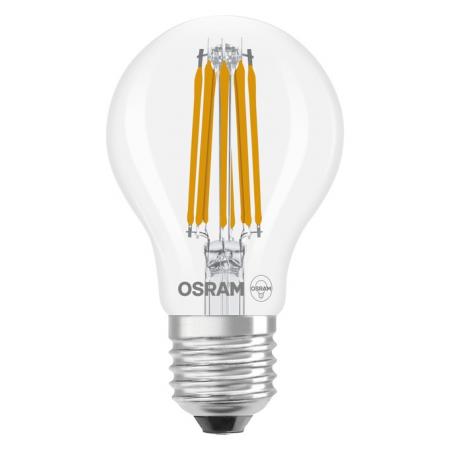 OSRAM LED Classic A 100 Filament DIM Energy Efficiency Class A 7.2W 840 E27 Klar 4000K 1521 lm 300° Kaltweiß