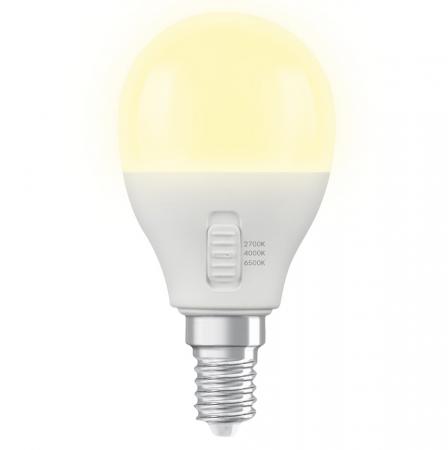 OSRAM E14 LED Lampe Classic P40 CCT Select 4,9W wie 40W dimmbar matt 470 lm 2700K–6500K