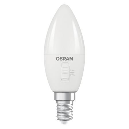 OSRAM E14 LED Lampe Classic B40 CCT Select 4,9W wie 40W dimmbar matt 470 lm 2700K–6500K