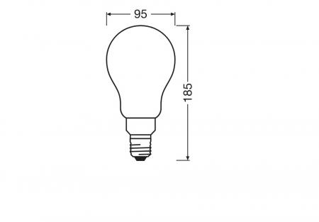 OSRAM E27  LED SUPERSTAR CLASSIC A 200 Lampe dimmbat 24W wie 200W 827 Matt 2700K 3452 lm Warmweiß