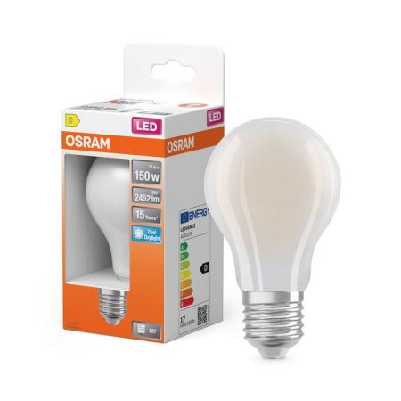 OSRAM E27 LED Lampe Star Classic A150 Filament 17W wie 150W matt 2452 lm 6500K Tageslichtweiß