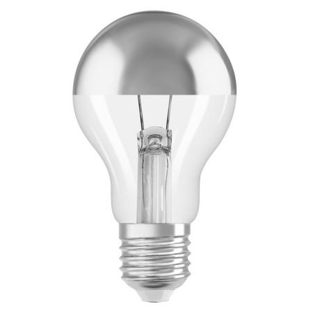 OSRAM E27 LED Superstar Classic A Mirror COB 7W warmweiß 700lm Silber – dimmbar