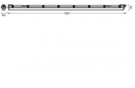OSRAM Submarine PRO LED Feuchtraumleuchte 150cm 26W 840 IP65