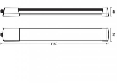 OSRAM Submarine Integrated PRO Special Feuchtraumleuchte 120cm 36W EU-Stecker IP65 Keller Garage