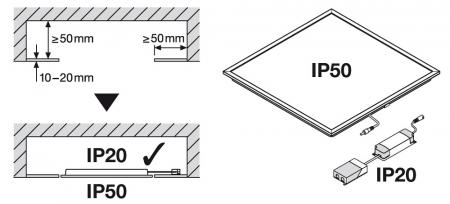 LEDVANCE PANEL COMFORT 625 ZIGBEE LED-Panel 33 W 4950 lm 4000 K Neutralweiß CRI 90–100 230 V UGR < 19 dimmbar Zigbee 625 × 625 mm