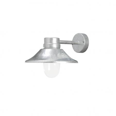 Konstsmide 412-320 Vega Wandleuchte galvanisierter Stahl, klares Glas, handmade in EU