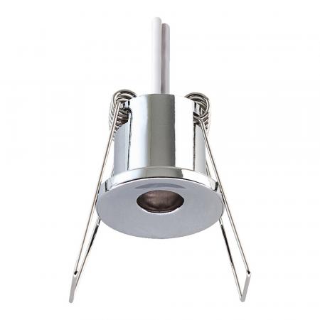 EVN Decken-Einbaustrahler für Niedervolt G4 Leuchtmittel rund chrom IP20 12V EinbauØ25