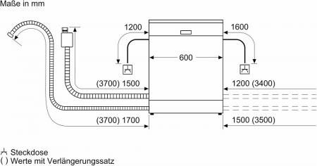 BOSCH SBV2HTX08E Serie 2 Geschirrspüler (vollintegrierbar, 598 mm breit, 46 dB)