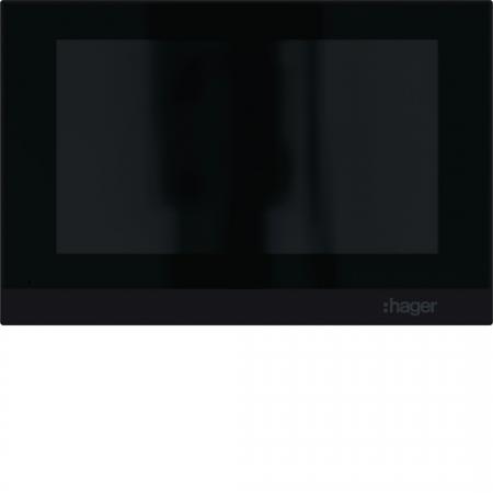 Hager Innenstation video IP intercom view, sw