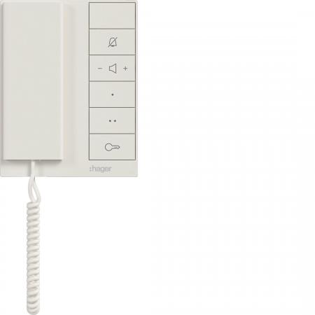 Hager Innens. aud. IP Hörer intercom speak, ws