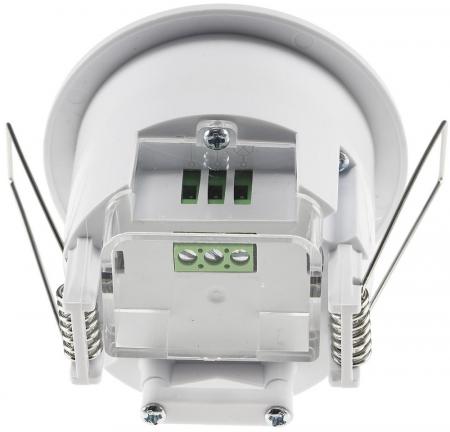 ChiliTec Decken-Einbau-Bewegungsmelder 360° PIR, LED geeignet, 6m Detektion, weiß