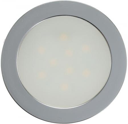 ChiliTec LED Boden Einbauleuchte "EBL Slim WW" IP67,1W, 50lm, Alu matt, warmweiß, Ø55mm