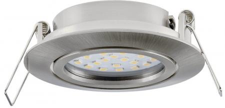 ChiliTec LED-Einbauleuchte "Flat-26" neutralweiß 80x26mm, 3W, 390lm, Edelstahl gebürstet
