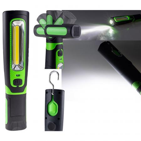 ChiliTec LED Stableuchte mit Akku "FlexiLED 300" Akku, Magnethalter, 3W,IP44