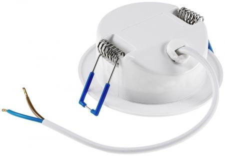 ChiliTec LED-Einbauleuchte "Flat-30 FR-R" 4200K Ø85x30mm, 5W, 500lm, IP44, rund, weiß