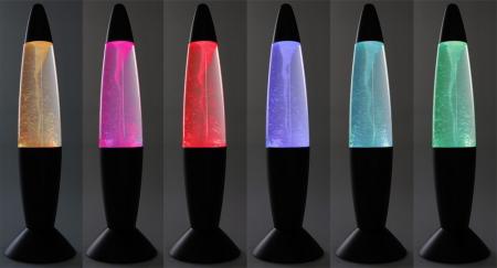 LED Dekoleuchte TORNADO, 37cm Farbwechsel, 5V/ Batterie, Schwarz