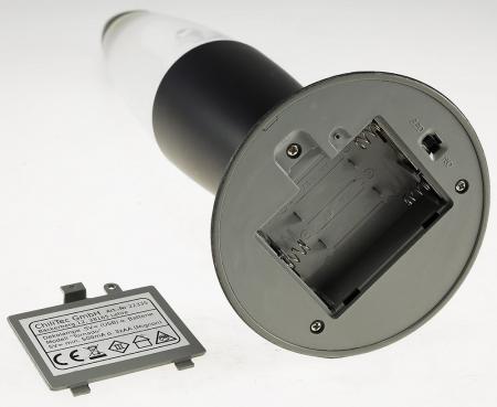 LED Dekoleuchte TORNADO, 37cm Farbwechsel, 5V/ Batterie, Schwarz