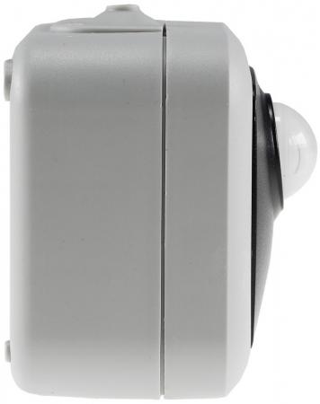 ChiliTec Feuchtraum PIR Bewegungsmelder, IP54 250V~, 2-500W, inkl. AP-Rahmen, grau