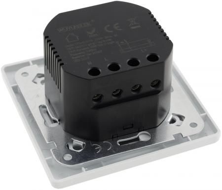 ChiliTec MILOS WiFi Lichtschalter Smart Home 10 A 230 V Weiß matt