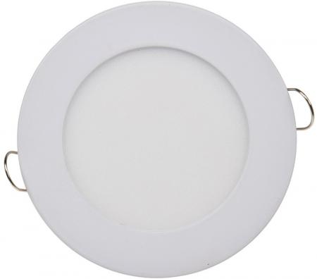 ChiliTec LED Licht-Panel "QCP-12R", Ø 12cm 230V, 6W, 503 Lumen, 2900K / warmweiß