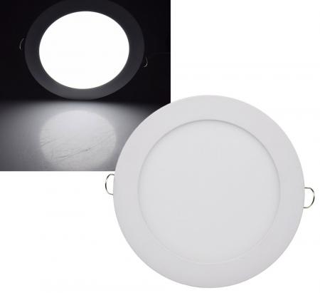ChiliTec LED Licht-Panel "QCP-17R", Ø 17cm 230V, 12W, 1020Lumen,4200K / neutralweiß