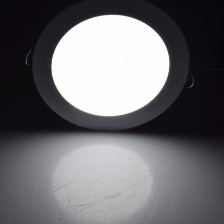 ChiliTec LED Licht-Panel "QCP-17R", Ø 17cm 230V, 12W, 1020Lumen,4200K / neutralweiß