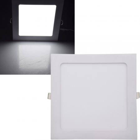 ChiliTec LED Licht-Panel "QCP-22Q", 22,5x22,5cm 230V, 18W, 1650 Lumen,4200K /neutralweiß