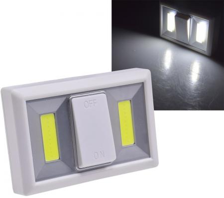 ChiliTec LED Klebeleuchte "CTK2 COB" Batteriebetrieb, 240lm, 6000k, Magnet