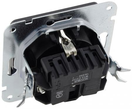 ChiliTec MILOS Schutzkontakt-Steckdose Anthrazit 250 V 16 A ohne Rahmen – 23036