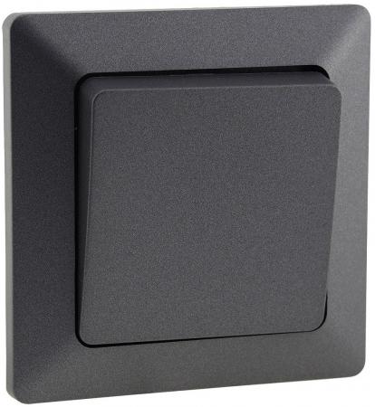 ChiliTec MILOS Kreuzschalter Anthrazit 250 V 10 A inkl. Rahmen – 23040