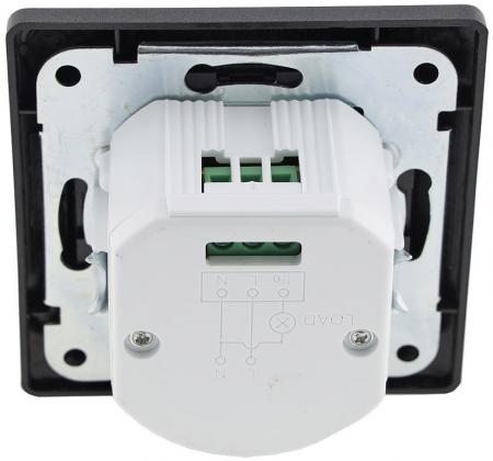 ChiliTec MILOS Bewegungsmelder 160° Anthrazit LED geeignet 250 V Unterputz 3-Draht – 23044