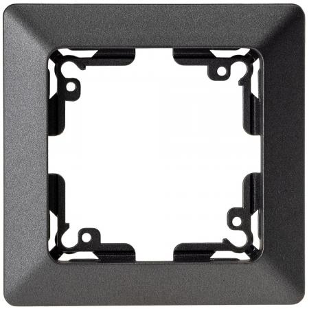 ChiliTec MILOS 1-fach Abdeckrahmen Anthrazit 80 × 80 mm