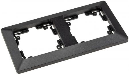 ChiliTec MILOS 2-fach Abdeckrahmen Anthrazit 150 × 80 mm