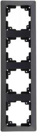 ChiliTec MILOS 4-fach Abdeckrahmen Anthrazit 294 × 80 mm – 23054