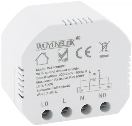 ChiliTec MILOS WiFi Unterputz Schalter + Dimmer Smart Home 10 A 230 V