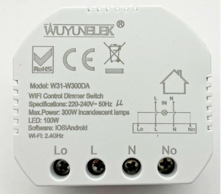 ChiliTec MILOS WiFi Unterputz Schalter + Dimmer Smart Home 10 A 230 V