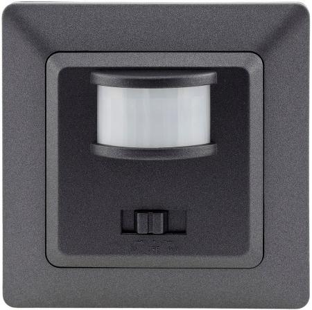 ChiliTec MILOS Bewegungsmelder 160° Anthrazit LED geeignet 250 V Unterputz 3-Draht – 23044