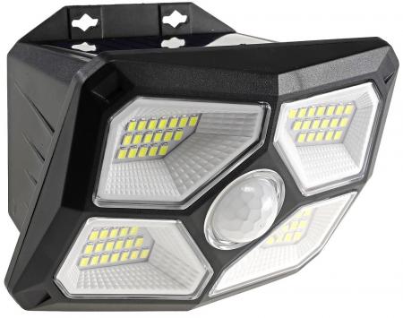 ChiliTec LED Solar Wandleuchte "SWL 722" PIR Bewegungsmelder, 72 LEDs, IP65