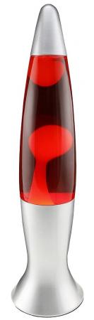 ChiliTec Lavalampe "CTL-ROGE" 40cm Wasser: Rot, Wachs: Gelb, Body: Silber