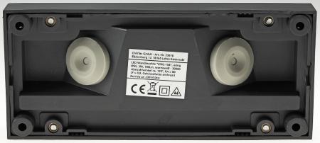 ChiliTec LED Wandleuchte "KWL-158", Anthrazit IP65, 3W, 172Lm, Kunststoff, warmweiß