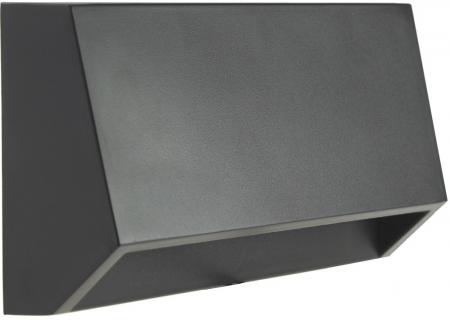 ChiliTec LED Wandleuchte "KWL-158", Anthrazit IP65, 3W, 172Lm, Kunststoff, warmweiß