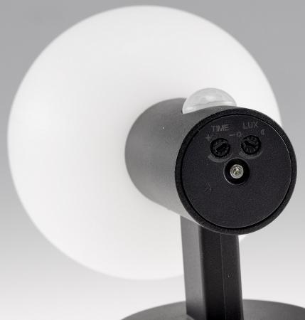 ChiliTec LED Wandleuchte "LAMU" mit PIR-Sensor IP65, 15W, schwarz, 4000k / neutralweiß